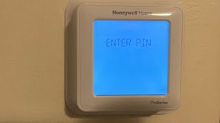 How to override PIN on Honeywell Resideo Lyric Thermostat.  Screen locked. Simple Fix.