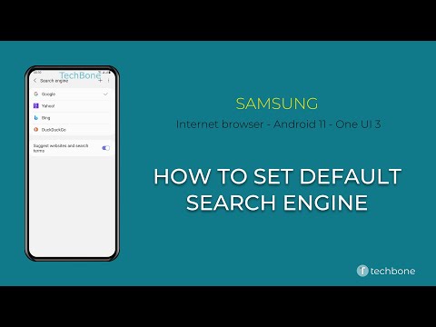 How to Change Default Search engine - Samsung Internet [Android 11 - One UI 3]