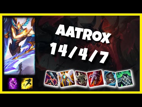 Aatrox Top 11.3 Challenger Gameplay S11 (14/4/7) - NA