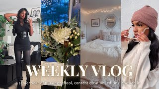 WEEKLY VLOG ♡ (A REAL WEEK IN MY LIFE... CONTENT, EDITING, NURSING SCHOOL, REPEAT)