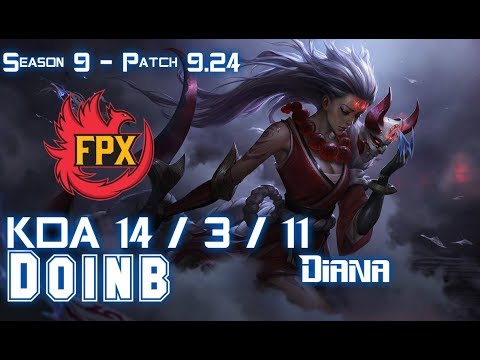 FPX Doinb DIANA vs KLED Mid - Patch 9.24 KR Ranked