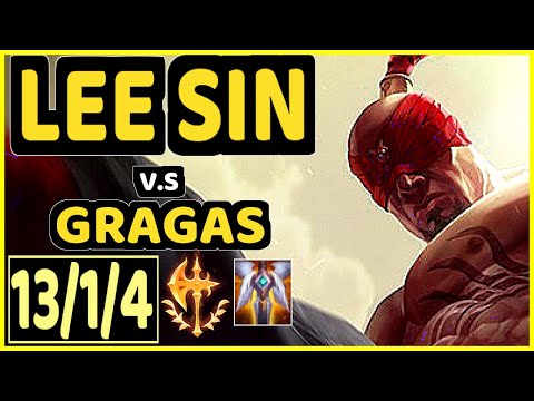 4LAN (LEE SIN) vs GRAGAS - 13/1/4 KDA JUNGLE GAMEPLAY - BR Ranked GRANDMASTER