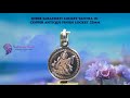 Shree Saraswati Locket Yantra In Copper Antique Finish 32mm Shaligram Shala
