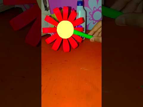 Easy Flower craft with paper #1000subscribers #viralvideo #flowers #craft #artandcraft #forchildren