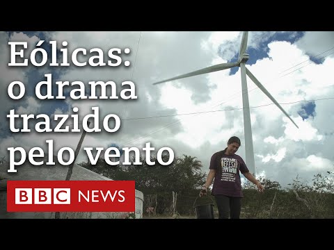 O drama das famílias que vivem embaixo de torres de energia eólica na cidade de Lula