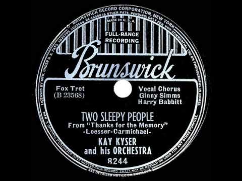 1938 Kay Kyser - Two Sleepy People (Ginny Simms & Harry Babbitt, vocal)