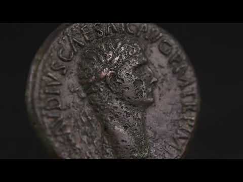 Coin, Claudius, Sestertius, 41-50, Rome, VF(30-35), Bronze, RIC:96