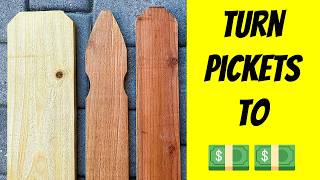 Make Money with Cheap Picket Fence Builds | Easy DIY Woodworking