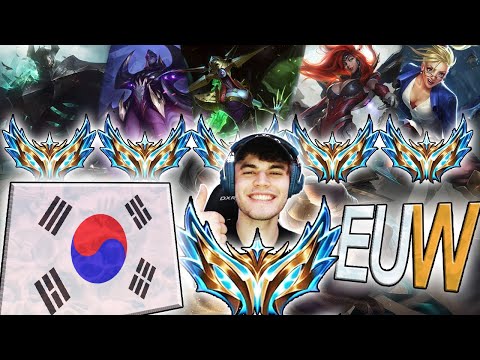 Can a Korea Challenger Rengar beat 5 EUW Challengers?