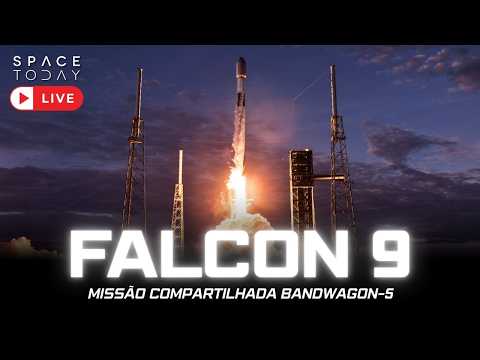 LANÇAMENTO COMPARTILHADO DO FALCON 9 COM POUSO EM TERRA | MISSÃO BANDWAGON-5