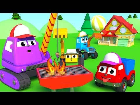 FRIENDS ON WHEELS EP 53 - MIGHTY MACHINES ARE HAVING A BARBECUE BY THE POOL