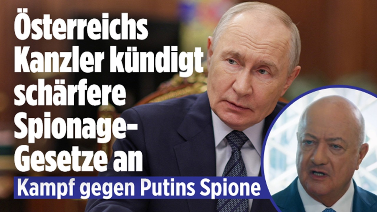 RUSSISCHE AGENTEN: Österreich will auch Spionage gegen Deutschland verfolgen! | BILD TALK-Clips