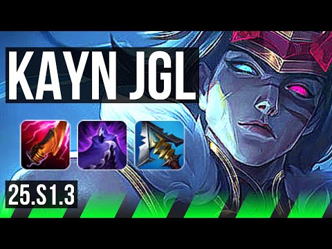 KAYN vs KHA'ZIX (JGL) | 19/4/6, Dominating | KR Grandmaster | 25.S1.3