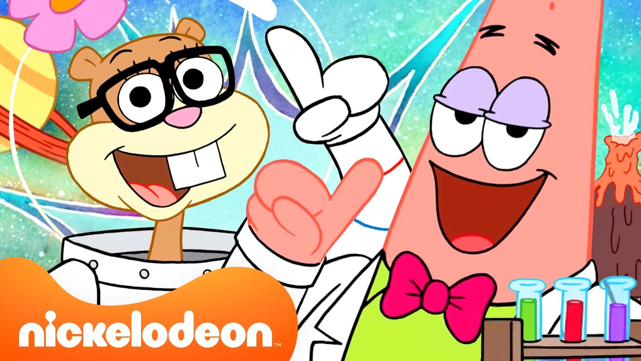 SpongeBob | 1 Jam Momen PALING PINTAR Patrick ⭐️ | Nickelodeon Bahasa