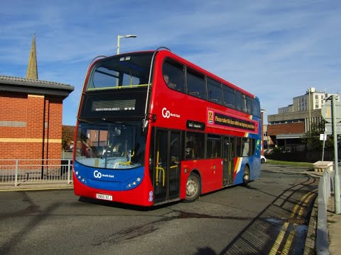 [SOME THRASH] Go North East 6966 SN60BZJ on 900 to Heworth 20221028 Part 1