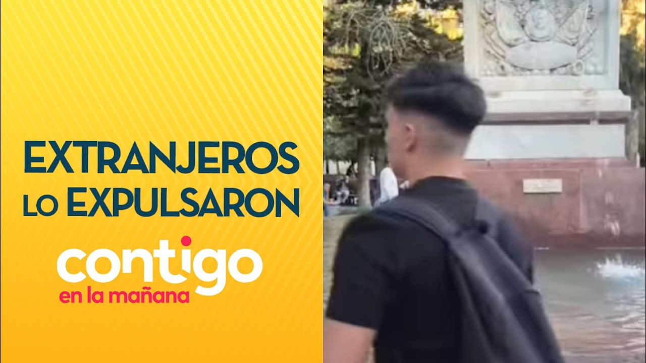 AMENAZADO POR EXTRANJEROS: Tiktoker chileno fue expulsado de Plaa de Armas - Contigo en la Mañana