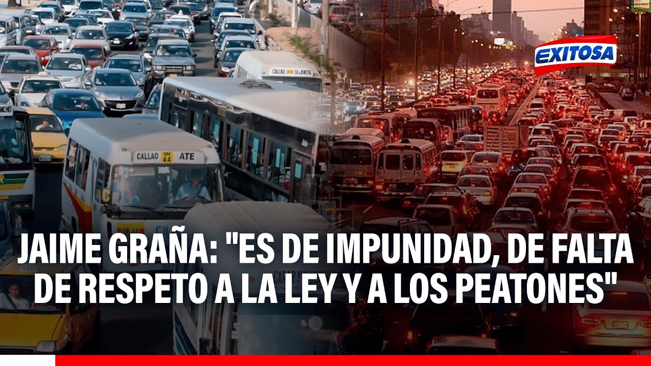 🔴🔵 Jaime Graña: "Es de impunidad, de falta de respeto a la ley y a los peatones"