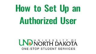 One Stop Tutorials: How to Set Up an Authorized User