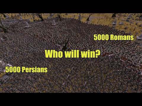 5000 Romans against 5000 Persians! Who will win? Ultimate Epic Battle Simulator