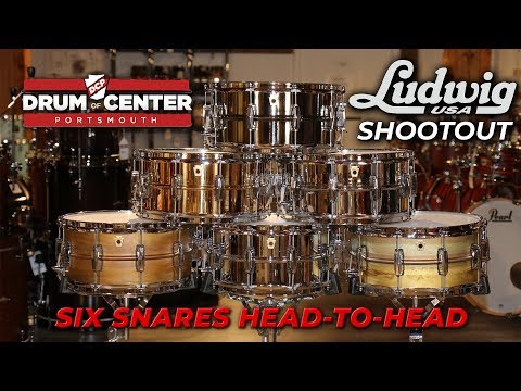 Ludwig Supraphonic and Black Beauty Snare Drum 6-Way Shootout!