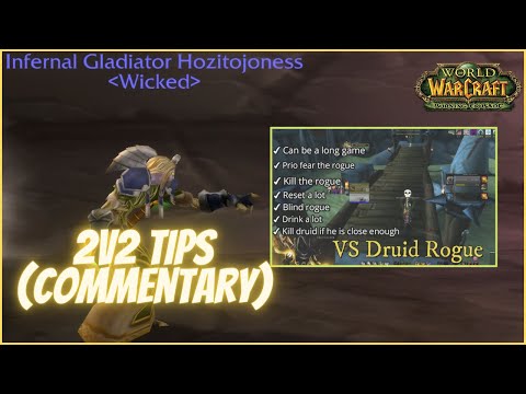 Strats + Tips l  Tbc Rank 1 Priest Rogue 2v2 arena 2500+  (Must watch the last game 🤪)