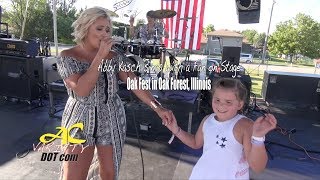 Abby Kasch of &#39;The Voice&#39; Invites Kid On Stage at Oak Fest!