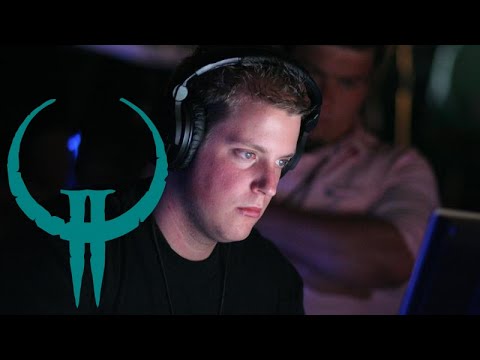 Toxjq vs. Fojji — Quake II match on Q2DM1 — round 2 of the QuadDamage Finals at QuakeCon 2007