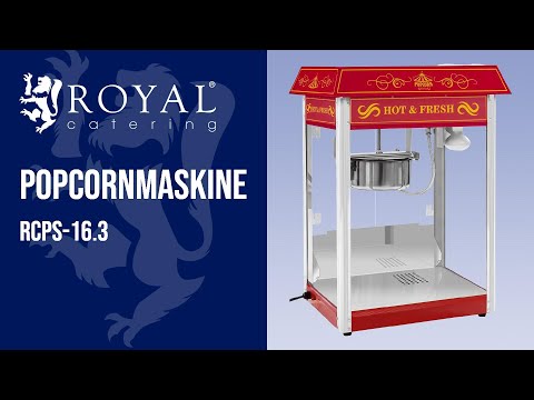 Produktvideo - Retro-popcornmaskine - rød