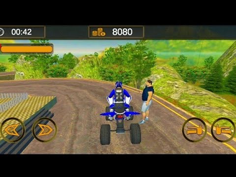 ATV Taxi driving offroad : quad bike cab stunt // offline game // ( Android ios gameplay)