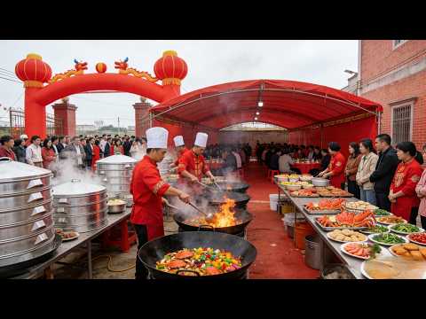 INSANE Chinese Village Wedding! Cooking King Crab & Lobster for 700 People! 🇨🇳🦀