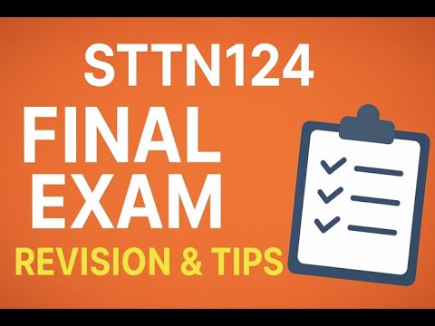 Revision and exam preparation| STTN124| SU1 to SU7| NWU