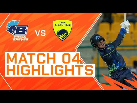 2023 Abu Dhabi T10, Match 4 Highlights: Chennai Braves vs Team Abu Dhabi | Season 7