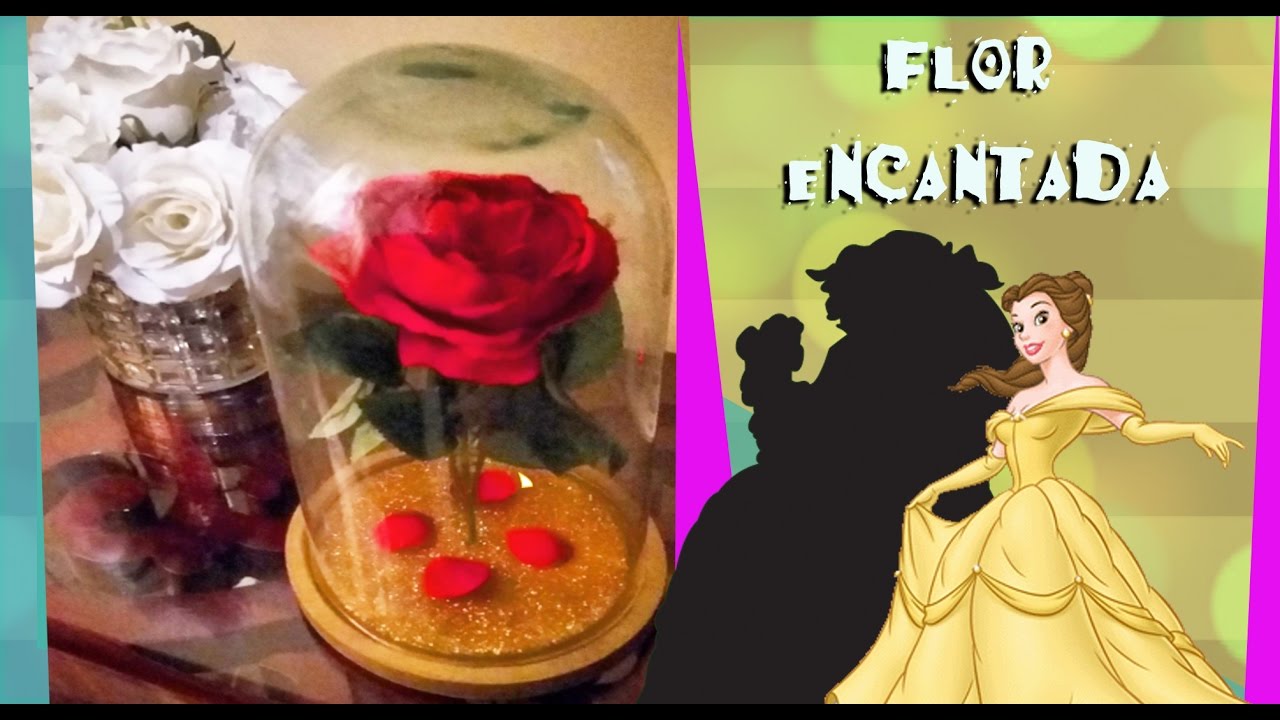 DIY : (( Rosa encantada de la Bella y Bestia)) Beauty and the Beast Enchanted Rose