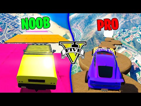 MEGA RAMPA NOOB VS MEGA RAMPA PRO!! BAJADAS IMPOSIBLES! ~ GTA 5 ONLINE