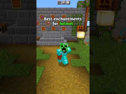 Best enchantments for your helmet || Minecraft Hindi