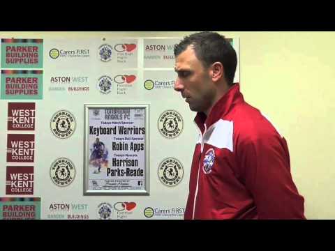TONBRIDGE ANGELS VS VCD ATHLETIC - Steve McKimm interview