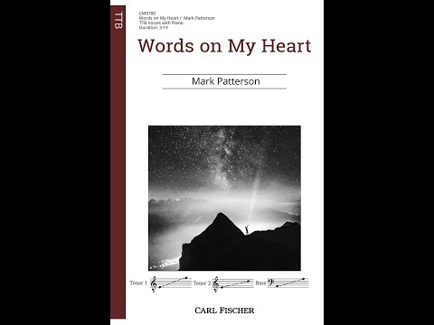 Words on My Heart (CM9780) by Mark Patterson