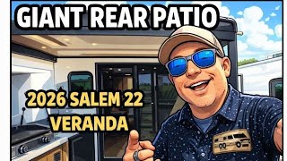 REAR PATIO TRAVEL TRAILER | 2026 Salem 22 Veranda