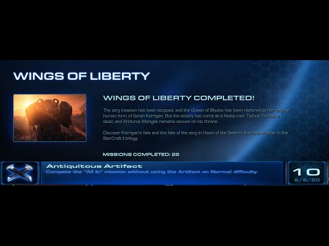 Starcraft 2 Wol "Antiquitous Artifact" and "Regrets of a Solider" Achievements