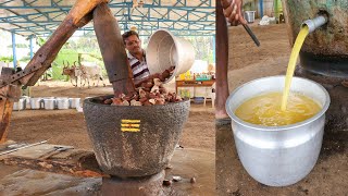 Coconut OIL | Traditional Coconut Oil making | countryfoodcoking