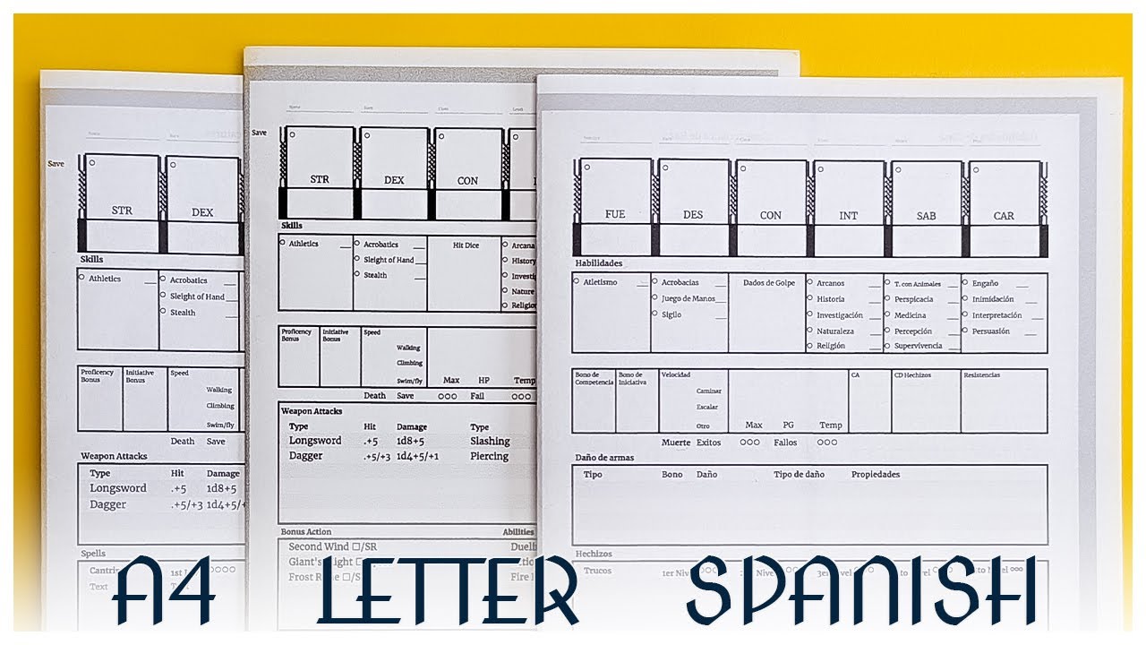 How to print the better D&D Character Sheet