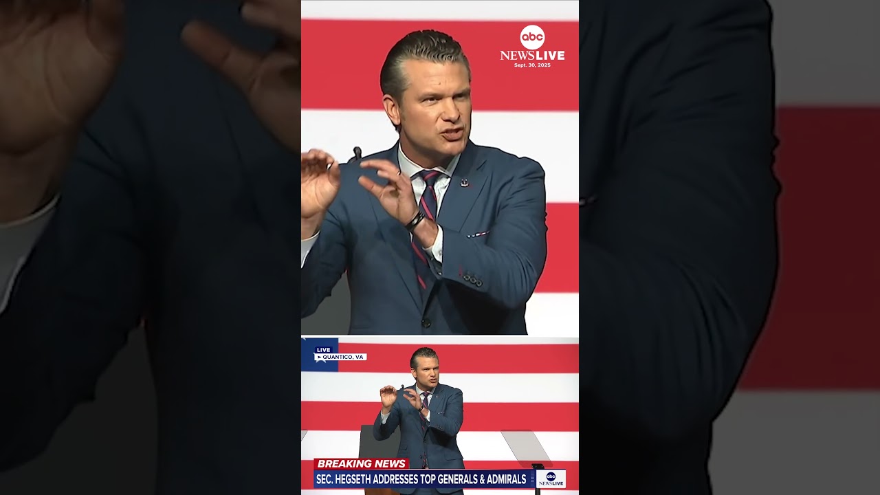Hegseth rails against 'woke,' lays out standards in speech to top generals, admirals