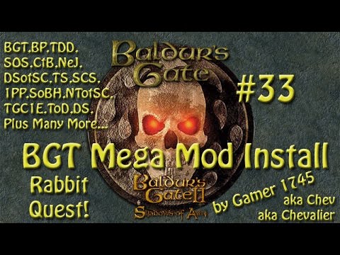 Let's Play Baldur's Gate Trilogy Mega Mod Part 33 - Rabbit Quest?