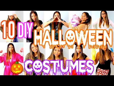 10 DIY Last Minute Halloween Costumes! Easy & Cheap!! Video