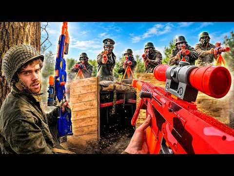 NERF GUN WORLD WAR 2 BATTLE! (First Person Shooter)