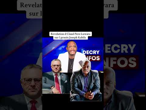 Pero Luwara makes revelations about the Kabila trial