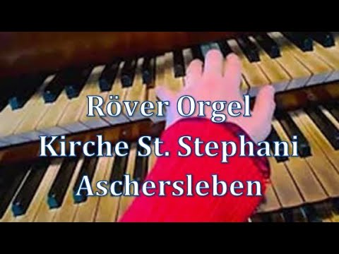 Pneumatische Röver Orgel Aschersleben St. Stephani Kirche Vlog, Orgeln online kennenlernen Blog