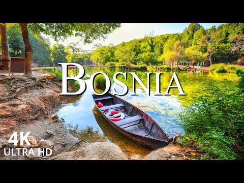 FLYING OVER BOSNIA AND HERZEGOVINA (4K UHD) - Relaxing Music Along With Beautiful Nature Videos - 4k