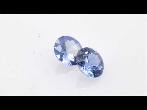 A pair of round blue sapphires 0.5 ct  SKU-pa 65
