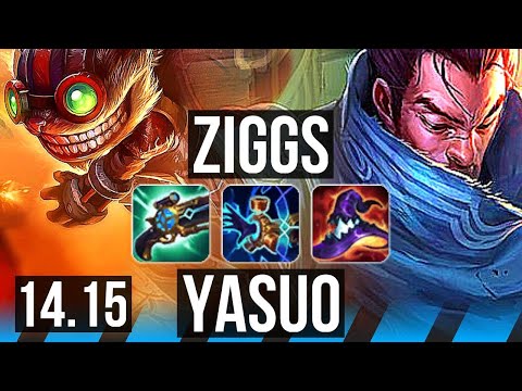 ZIGGS vs YASUO (MID) | Rank 5 Ziggs, 48k DMG, 9/4/13 | EUW Challenger | 14.15